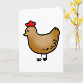 Carte Petite poule (Fleur jaune)