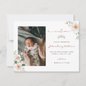 Carte Petite Princesse | Annonce de naissance avec photo (Devant)
