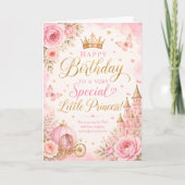 Carte Petite Princesse Joyeux Anniversaire (Devant)