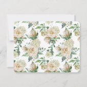 Carte Petite Rose blanche traditionnelleEnregistrer le M (Dos)