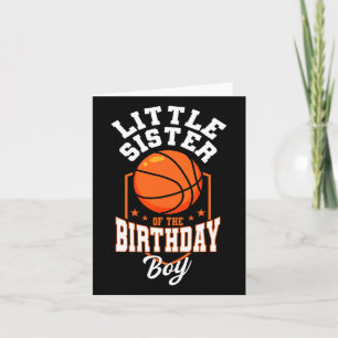 Carte Petite Soeur De L'Anniversaire Boy Bysketbyll Thèm