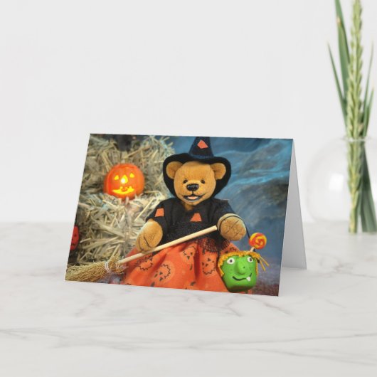 Carte Petite sorcière de petits ours (Devant)