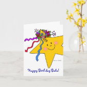 Carte Petite star ukrainienne (Fleur jaune)