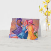 CARTE PETITES AMIES DE PLAGE (Fleur jaune)