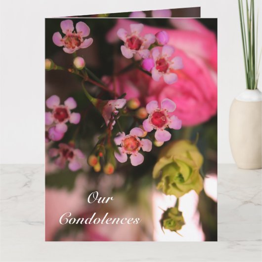 Carte Petites fleurs roses (Devant)