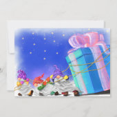 Carte Petites Gnomes Mignonnes Apportez Un Grand Cadeau  (Dos)