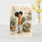 Carte Petits Bonheurs Illuminent les Jours (Fleur jaune)