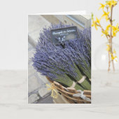 Carte Petits bouquets de lavande (Fleur jaune)