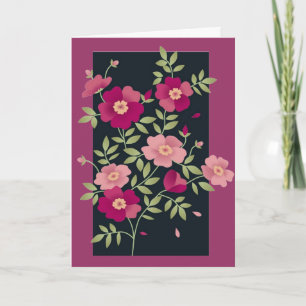 Carte Petits bouquets roses pour le jour de mère