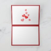 Carte Petits Coeurs - Vous Me Manquez (Intérieur)