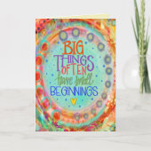 Carte Petits Débuts Inspirationnel Plutôt Whimsical (Devant)