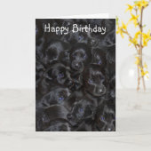 Carte Petits du Labrador, Joyeux anniversaire. (Fleur jaune)