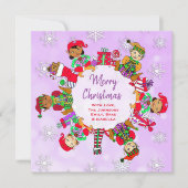 Carte Petits elfes Whimsical Multi-Culturels (Devant)