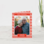 Carte Petits-enfants Papi Mamie Photo Joyeux Noël (Devant)