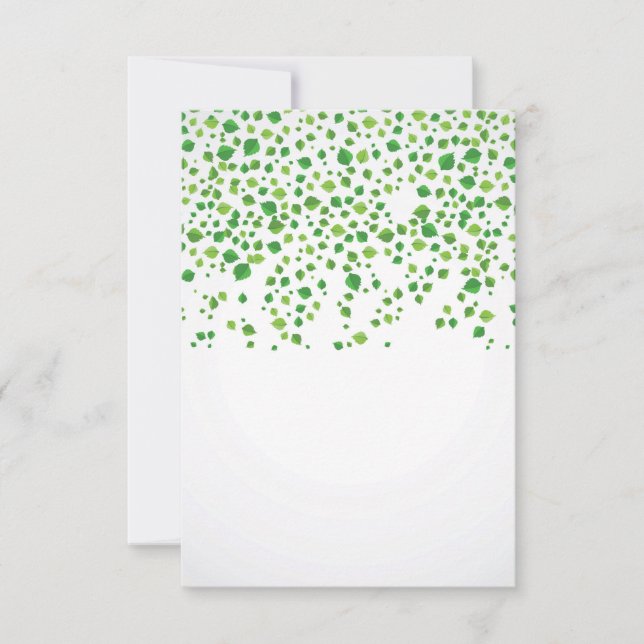 Carte Petits Feuilles verts (Devant)