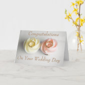 CARTE PETITS GÂTEAUX ET ANNEAUX ÉPOUSANT DES (Fleur jaune)