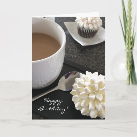 Carte Petits gâteaux et café délicieux (Devant)