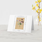 Carte Petits pois de la fête des Mères (Fleur jaune)