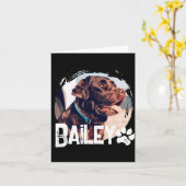 Carte Pets Simple Modern Cool Nge Name And Photo  (Fleur jaune)