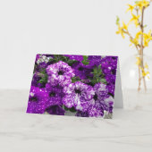 Carte Petunias (Fleur jaune)