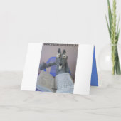 Carte Peu d'anniversaire porcin (Dos)