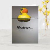 Carte Peu importe... FLOTTE TON CANARD ! (Fleur jaune)