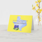 Carte Peu importe jusqu'où je vais J'appelle toujours Te (Fleur jaune)