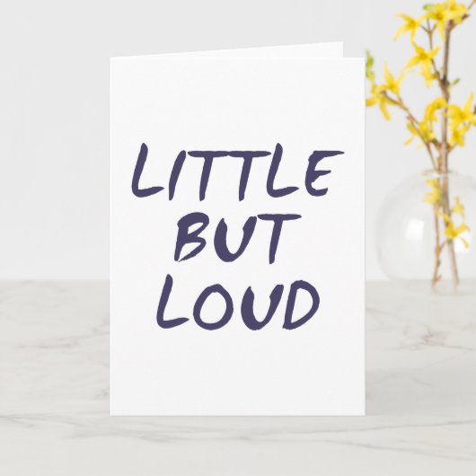 Carte Peu mais bruyant (Fleur jaune)