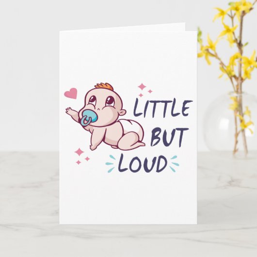 Carte Peu mais bruyant (Fleur jaune)