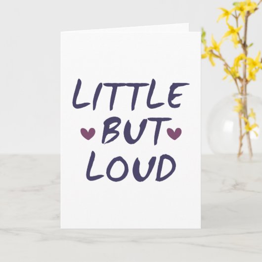 Carte Peu mais bruyant (Fleur jaune)