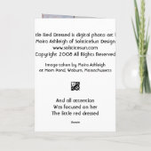 Carte Peu rouge habillé (Dos)