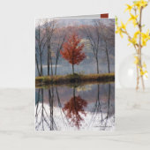 Carte Peu rouge habillé (Fleur jaune)