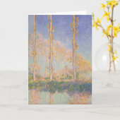 Carte Peupliers, paysage impressionniste, Claude Monet (Fleur jaune)