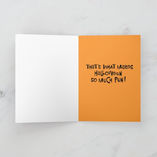 Carte Peur d'Halloween (Intérieur)