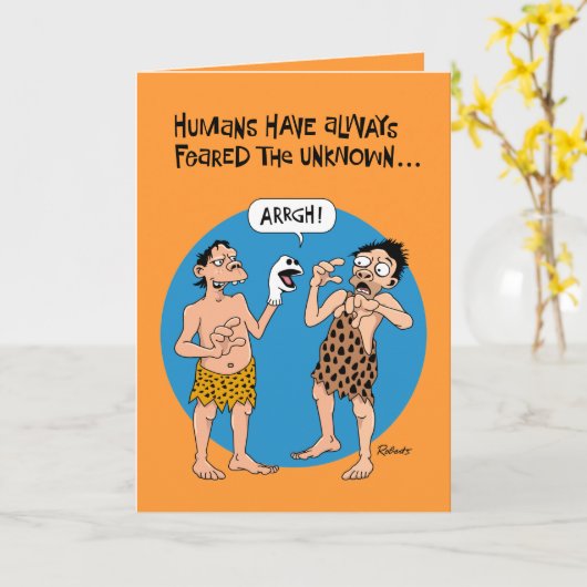 Carte Peur d'Halloween (Fleur jaune)