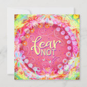 Carte Peur pas rose Fleur Inspiritisme Inspiration (Devant)