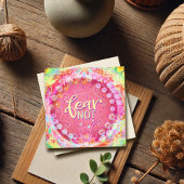 Carte Peur pas rose Fleur Inspiritisme Inspiration