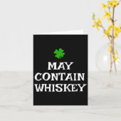 Carte Peut contenir du whisky Saint-Patrick buvant Iris (Fleur jaune)