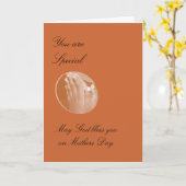 Carte Peut Dieu vous bénir le jour de mère (Fleur jaune)