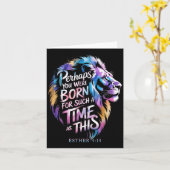 Carte Peut-être êtes-vous né pour une époque comme celle (Fleur jaune)