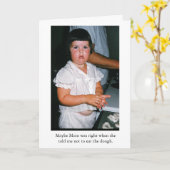 Carte Peut-être la maman avait raison (Fleur jaune)