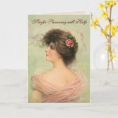 Carte Peut-être que jurer aidera le vide à l'intérieur à (Fleur jaune)