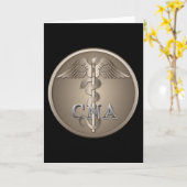 Carte PEUT le caducée (Fleur jaune)