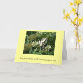 Carte Peuvent vos ailes flotter encore bientôt (Fleur jaune)