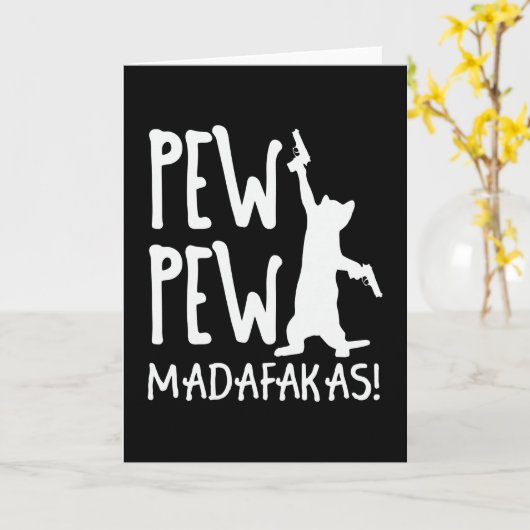 Carte Pew Pew Madafakas (Fleur jaune)