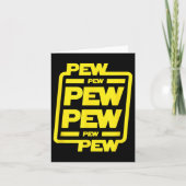 Carte Pew Pew Pew Pew _ Funny Nerdy Science Fiction (Devant)
