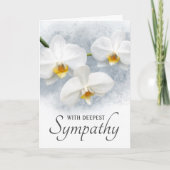 Carte phalaenopsis d'orchidées blanches avec la plus pro (Devant)