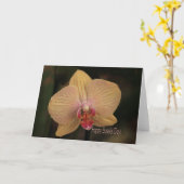 Carte Phalaenopsis orchidée Joyeux Boss Day (Fleur jaune)