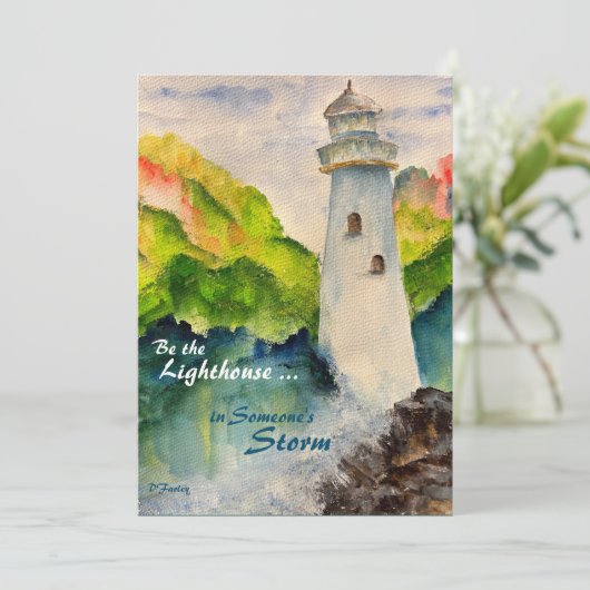 Carte phare (Debout devant)
