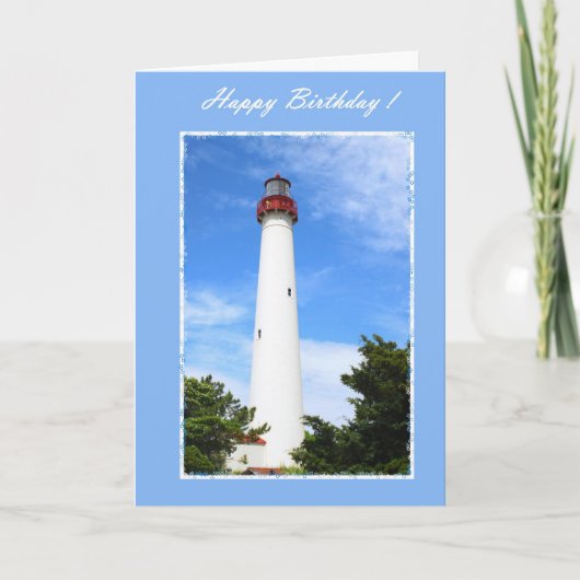 Carte Phare d'anniversaire (Devant)